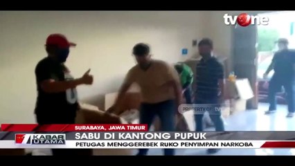BNNP Jatim Gerebek Ruko Penyimpanan Sabu Dalam Kemasan