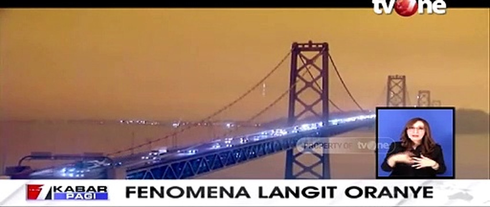 Merinding! Fenomena Langit Oranye di San Francisco