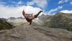 Acrobats Show Off Amazing Skills Amidst Mountains