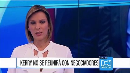 Cancelada la reunión de John Kerry con negociadores del proceso de paz
