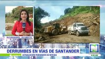 Vía San Gil - Charalá se encuentra cerrada por derrumbe