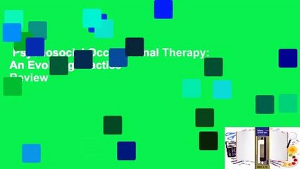 Psychosocial Occupational Therapy: An Evolving Practice  Review