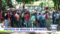 Músicos de Huila protestan porque no fueron contratados para las fiestas de San Pedro
