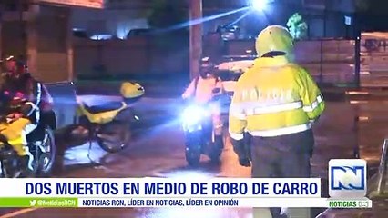 Dos personas muertas al intentar evitar el robo de una camioneta en Bogotá