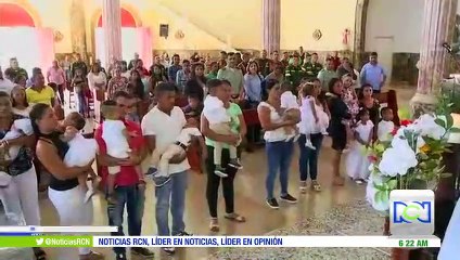 Doce niños fueron bautizados en albergue de Puerto Valdivia