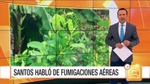 Santos descarta reanudar fumigación aérea contra cultivos ilícitos