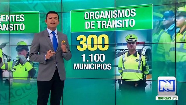 Habría déficit de policías y guardas de tránsito en el país