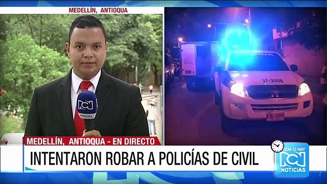 Fleteros intentaron robar a dos uniformados en Medellín, que respondieron a tiros