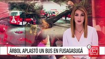 Rescatan a 18 personas atrapadas en bus intermunicipal en la vía Fusagasugá – Bogotá