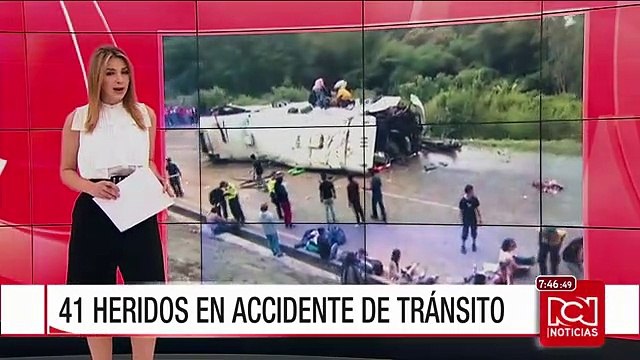 41 personas heridas dejó un grave accidente de tránsito en la vía Bogotá – Silvania