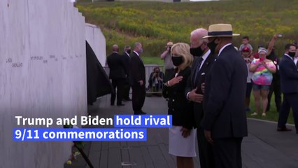 Trump, Biden vie to show leadership on 9 11 anniversary