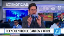 Tras seis años de distanciamiento, Santos y Uribe se estrechan la mano en la Casa de Nariño