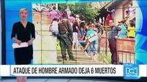 Aumenta a seis las víctimas mortales que dejó el ataque de un hombre en Medellín