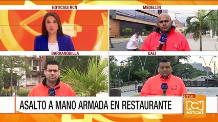 Roban a clientes y cajeros de un restaurante de Cali