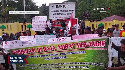 Aliansi Raja Ampat Bersatu Tutup Kantor Golkar