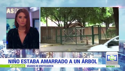 Rescatan a niño de 5 años que permanecía amarrado a un árbol en Cúcuta