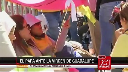 En su segundo día en México, el papa dio misa y rezó ante su adorada Virgen de Guadalupe