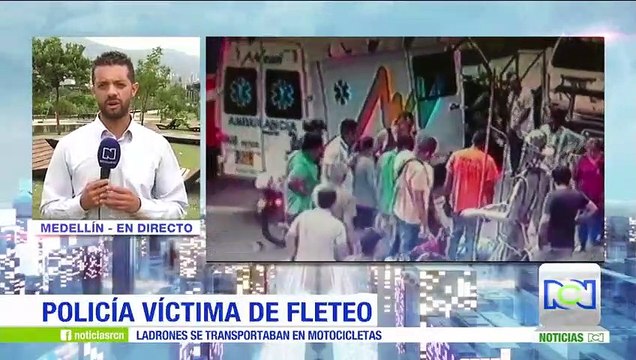 Policía de civil se enfrentó a fleteros en Medellín