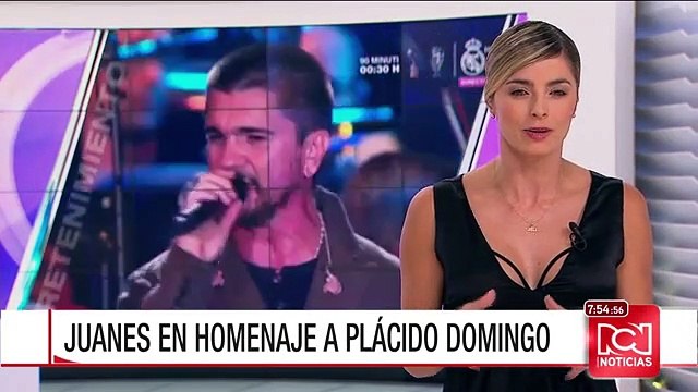 Juanes, único colombiano en homenaje a Plácido Domingo