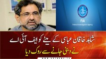Shahid Khaqan Abbasi’s son stopped from going abroad