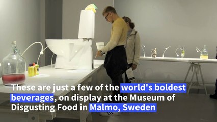 Shaken and stirred: vile alcohol exhibit turns stomachs in Sweden