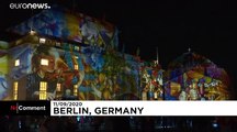 Landmarks and buildings lit up as Berlin's annual Festival of Lights begins