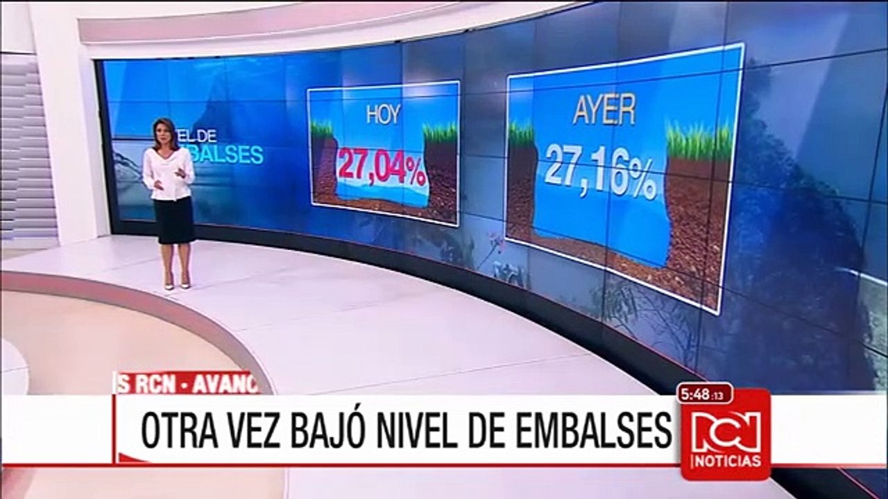 Nivel de embalses en Colombia continúa bajando a pesar de lluvias en algunas zonas