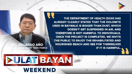 #UlatBayan: DILG, nilinaw na P28-M lang ang ginastos para sa dolomite white sand