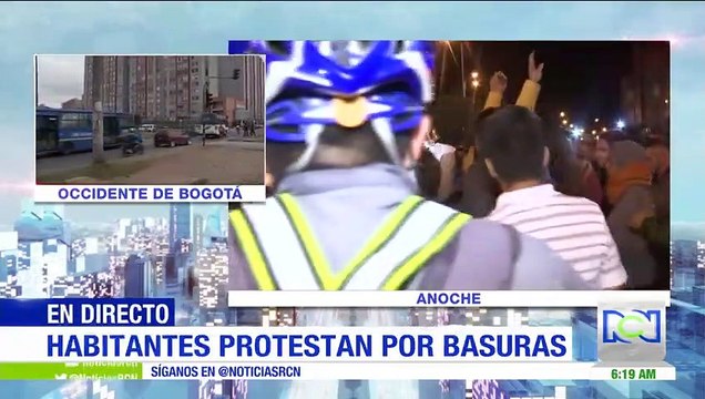 Con bloqueos a Transmilenio, habitantes de Kennedy protestan por presencia de carreteros en su sector