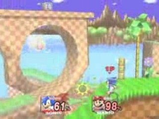 Mario Vs Sonic Super Smash Bros Brawl