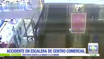 Accidente en escalera eléctrica de un centro comercial en China