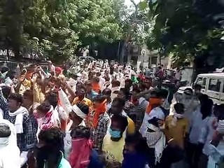 बूंदी में आदिवासी भील समाज ने किया जमकर विरोध प्रदर्शन