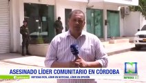 Líder comunitario fue asesinado en Tierralta, Córdoba