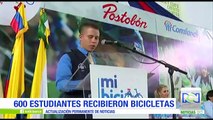 En Valle del Cauca 600 estudiantes recibieron bicicletas gratis