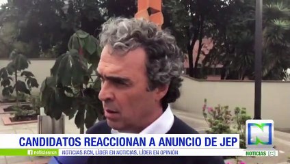 Candidatos reaccionan al anuncio de la JEP sobre Santrich
