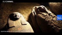 شاهد: مصر تكشف عن 13 تابوتا فرعونيا مغلقا عمرها يزيد عن 2500 سنة