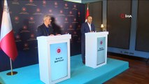 Dışişleri Bakanı Mevlüt Çavuşoğlu, Maltalı mevkidaşı Evarist Bartolo ile ortak basın toplantısı düzenledi