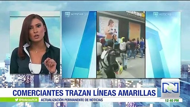 Comerciantes trazan líneas amarillas para fijar límites a los ladrones