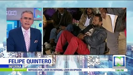 Víctimas se encadenan por candidatura presidencial de la Farc sin haber pasado por la justicia