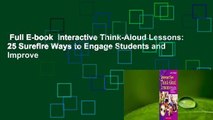 Full E-book  Interactive Think-Aloud Lessons: 25 Surefire Ways to Engage Students and Improve