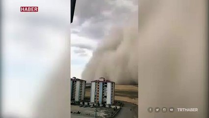 Ankara'da kum fırtınası
