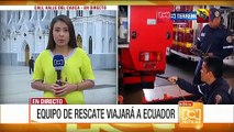 Equipos de rescatistas colombianos siguen partiendo rumbo a Ecuador