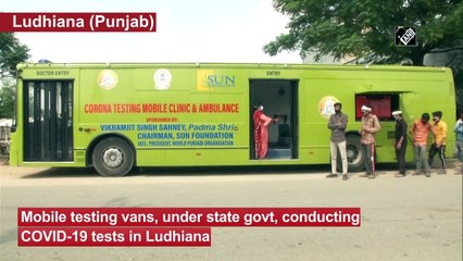 Corona ambulance running on Ludhiana roads for free Covid-19 testing