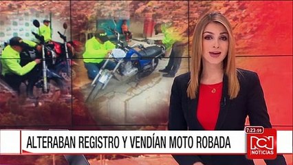 Cayó banda que robaba motocicletas, alteraba los registros y las vendían por internet