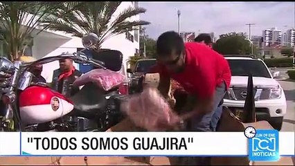 Caravana de motociclistas se une a 'Todos somos Guajira'