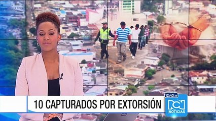 Download Video: Capturaron a 10 personas acusadas de extorsionar a comerciantes en Caquetá