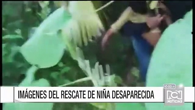 Así fue el momento del rescate de una menor que estuvo desaparecida por 14 horas en Arauca