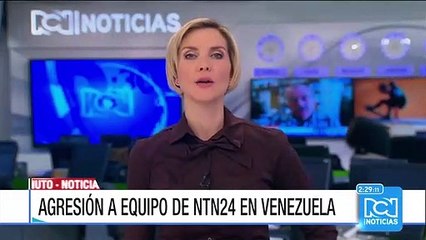 Equipo de NTN24 denunció agresión por parte de Guardia Venezolana en Caracas