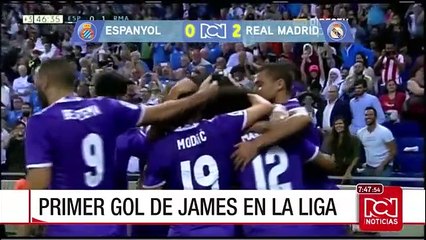 Con goles de James y Benzema, Real Madrid ganó ante el Espanyol
