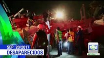 Noche intensa en búsqueda de vida entre escombros y estructuras colapsadas en México